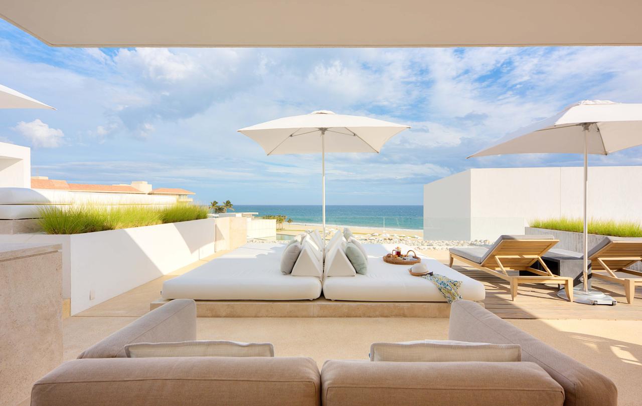 los cabos waterside villa outdoor private living space