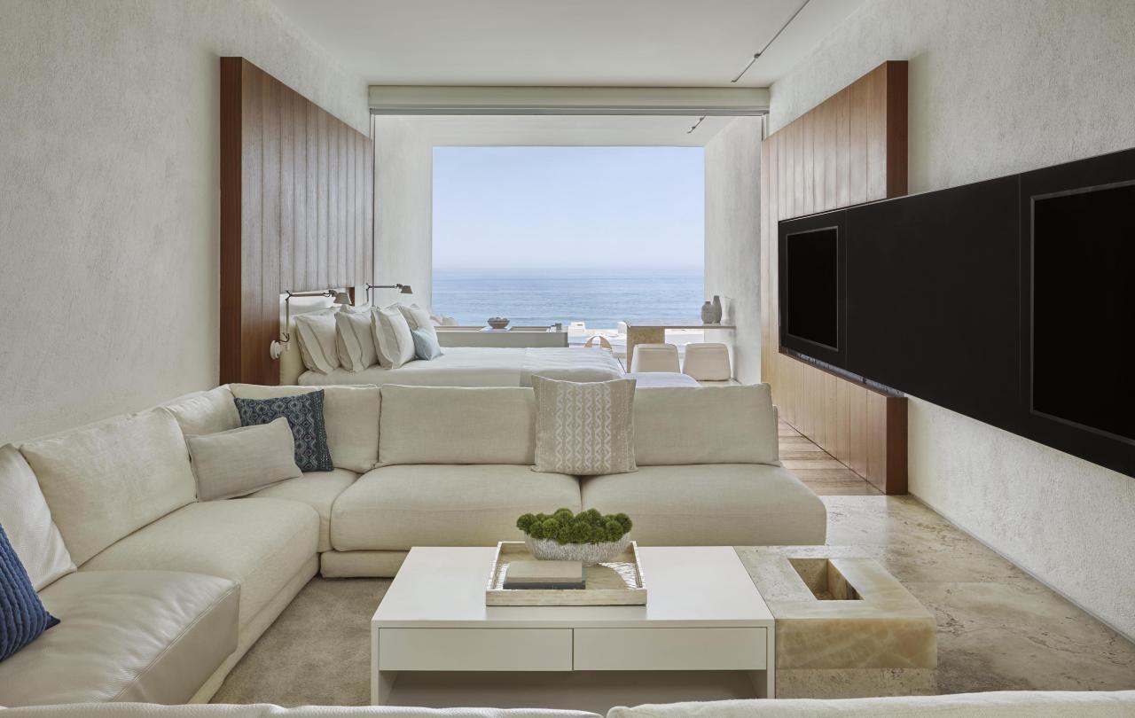 living area and balcony view 