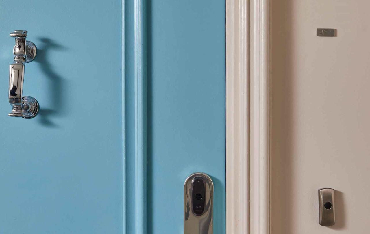 A accessible door in a room at Viceroy Santa Monica