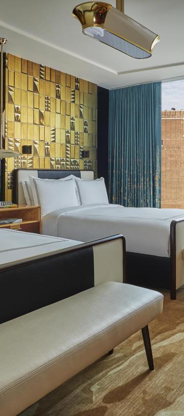 interior view of Deluxe room at Viceroy Chicago