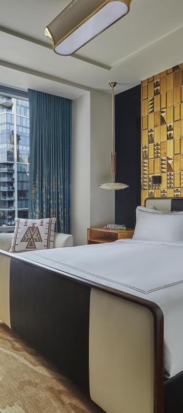 interior view of superior room at Viceroy Chicago