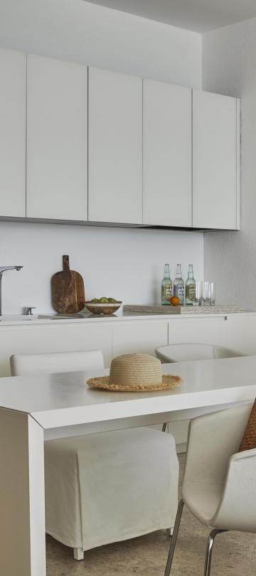 kitchen area in two bedroom suite