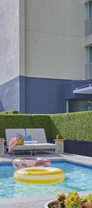 A pool view form a room at Viceroy Santa Monica