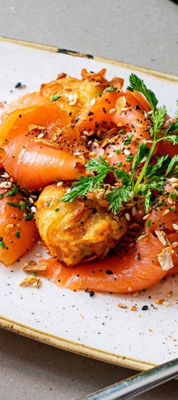 Smoked Salmon Tater Tots