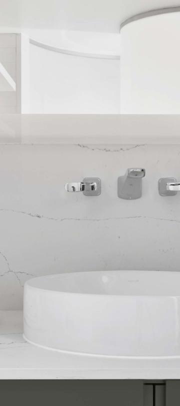 The vanity with a sink in a room at Viceroy Zena Washington