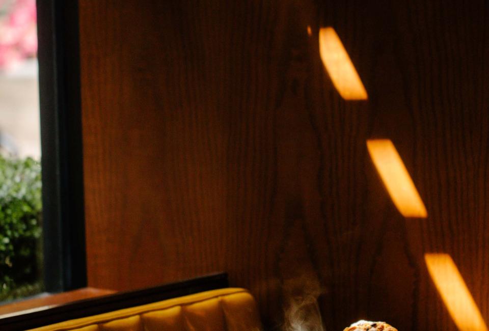 A moody coffee shop