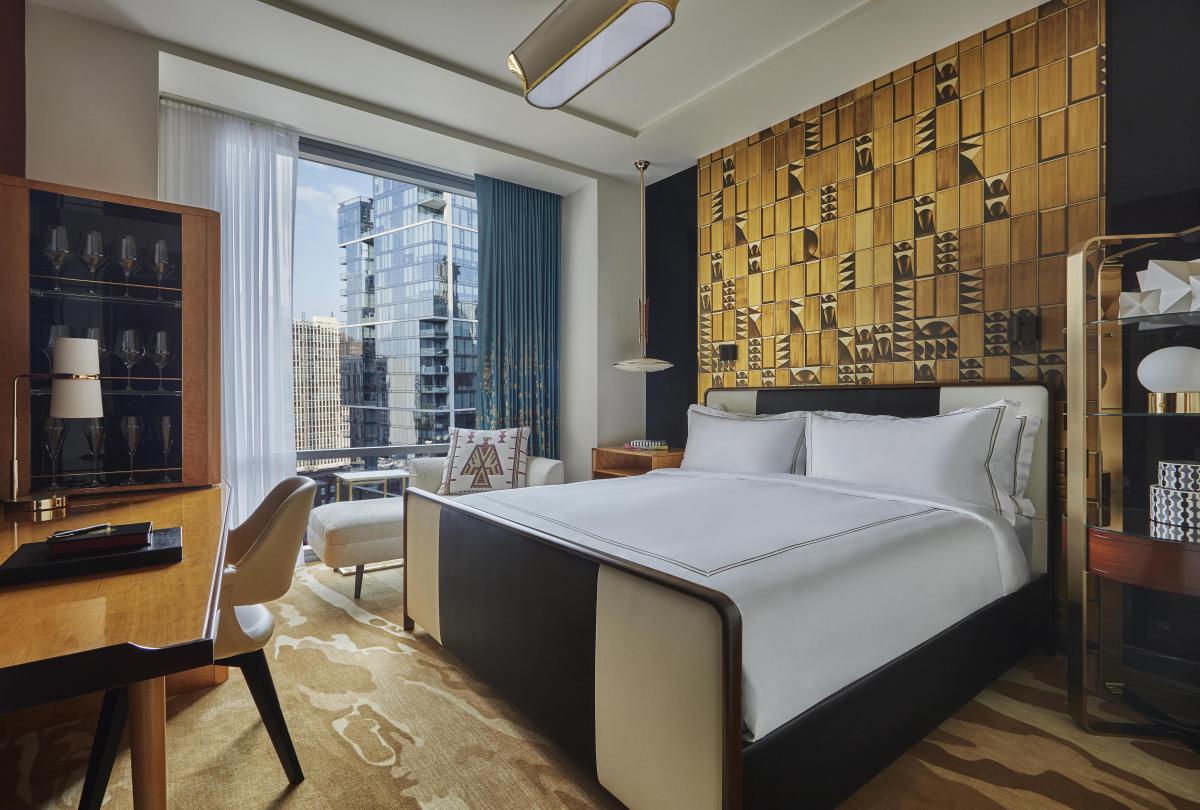 interior view of superior room at Viceroy Chicago
