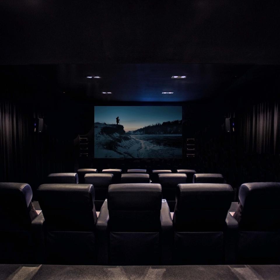 A small cinema room