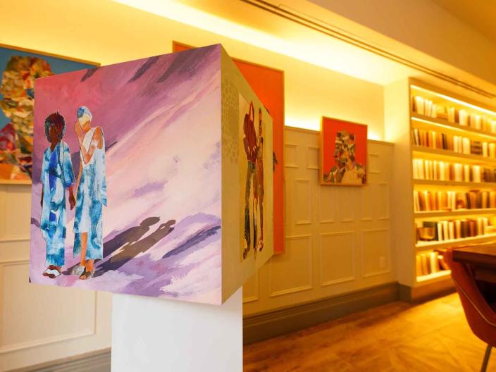 An art exhibit entitled "Compass to the Cosmos"
